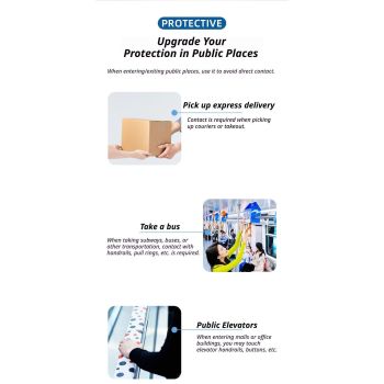 300Pcs Black Nitrile Gloves Large