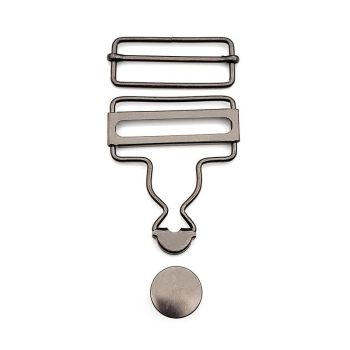 6 Sets Metal Strap Adjuster Overalls Buckles Silver