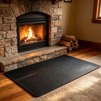 Dual Sided Fire Mat Prevent Deck Burn Stains(60*40IN)