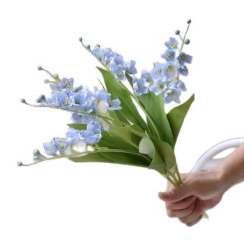 Artificial Purple Lily of The Valley, Dreamy Decor, 5 Pack