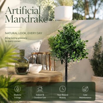 Artificial Datura Flower With Ground Stake Indoor & Outdoor Home Decor 2 Stems