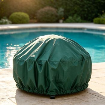 Long Lasting Protective Fire Pit Cover Green 77x31cm