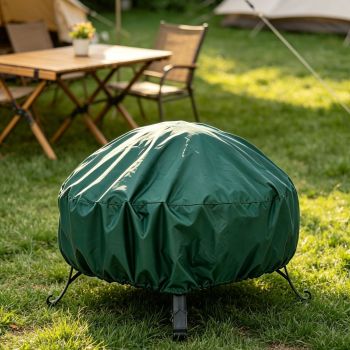 Long Lasting Protective Fire Pit Cover Green 85x40cm