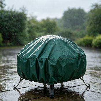 Long Lasting Protective Fire Pit Cover Green 92x51cm