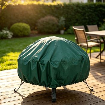 Long Lasting Protective Fire Pit Cover Green 122x46cm