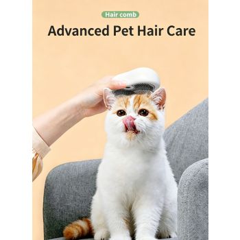 White Grey & White Yellow Combo Spray Comb 2pcs, Cat Grooming Massage Tool
