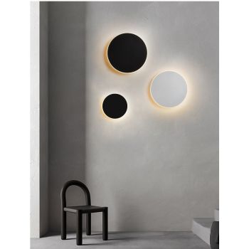 20CM Black Sensor Eclipse LED Wall Light Stepless Dimming
