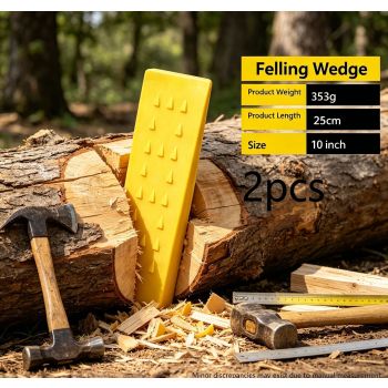 5+10 Inch Plastic Timber Wedge Set 4Pcs Garden Tree Cutting Supplies