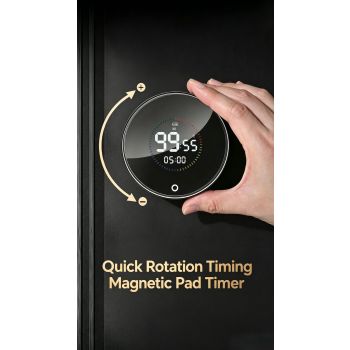 USB Rechargeable Magnetic Rotary Digital Kitchen Timer
