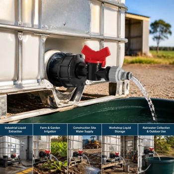 3/4 Inch IBC Tank Base Stand With Water Distributing Valve Fitting