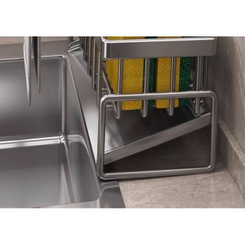 Tall Tilted Dish Drying Rack Black