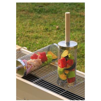 2Pcs Outdoor Portable 360° Rotating BBQ Grill Mesh