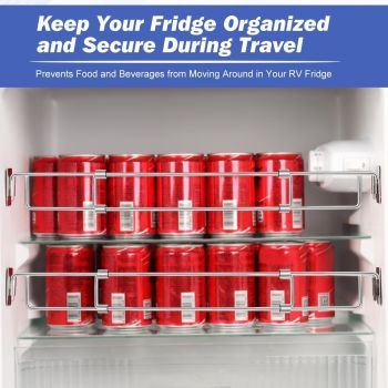 2 Pack RV Fridge Slide Bracket