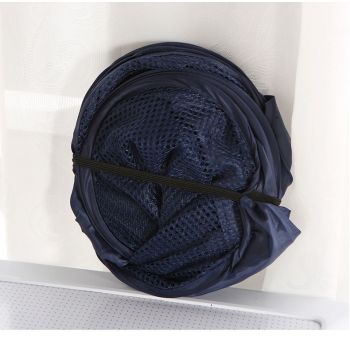 Foldable Laundry Hamper Light Gray 01