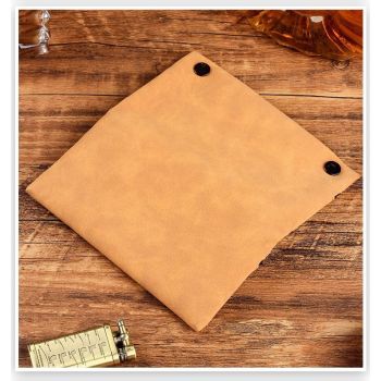 Matte Leather Storage Bag Black