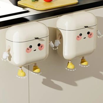 Wall Mount Kitchen Bin No Drill Adhesive Cabinet Door 12L  Space Save
