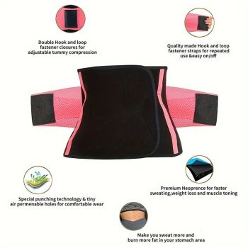 3.0mm Thickened Breathable Waist Trimmer | Sweat More for Intense Shaping, Waist Training & Back Support.（black  S code）