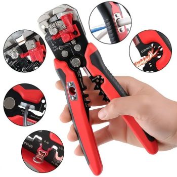Multifunctional Wire Stripper, Five-in-One All-Purpose, Widely Compatible with 7-24 AWG, Intelligent Adjustment for Precise Stripping Without Damaging Core, Full Capabilities in Cutting, Crimping, Splitting, and Winding, Essential for Electricians and DIY