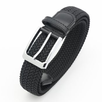 No-Hole Elastic Woven Belt, Unisex Comfortable and Versatile, Strong Elasticity Anti-Loosening, Breathable and Skin-Friendly No Sweating, Essential for Outdoor Sports and Daily Commute, A Casual Style Choice/Grey:M code