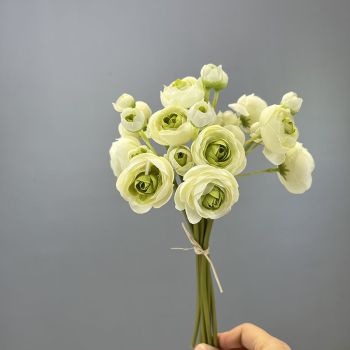 Simulated lotus lily bunched flowers, 6 stems per bunch 28cm long, realistic wrinkled petals in multiple colors, includes flower buds and large blooms, versatile decoration for weddings, home and DIY floral art.(Autumn deep powder)