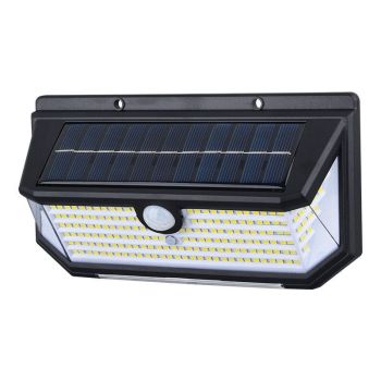218LED Solar Sensor Wall Light, Smart Light Control, 270° Wide-Angle Illumination, Three Sensing Modes, Energy Saving and Eco-Friendly, No Wiring Installation, Top Choice for Outdoor Security