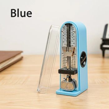Portable Mini Mechanical Metronome – Battery-Free Instrument Beat Keeper, Universal Rhythm Training Aid for Piano, Guitar, Ukulele, and Wind Instruments（pink)