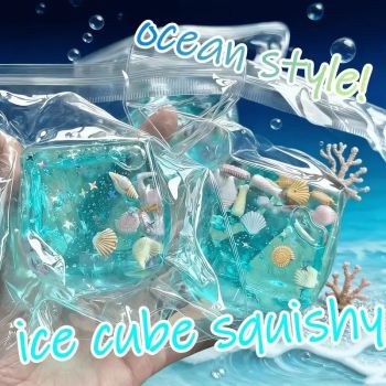 Slow Rise Squishy Toy Starfish Ocean Island Maltose Style Soft Slow Rebound Stress Relief Fidget Sensory Toy 3cm Cute Kawaii Desk Decor