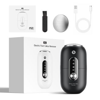 Smart Electric Foot File, 26000Pa Suction, Smooth in 3 Seconds, IPX6 Waterproof, Portable Foot Care/white