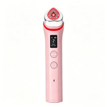 Beauty Device: Red and Blue Light, Home Use, Portable, Vibrating, Multi-Functional, with Voice Guidance, 5-Color Light Therapy, Eye Massage, Eye Care Device/"Upgrade" black beauty introducer