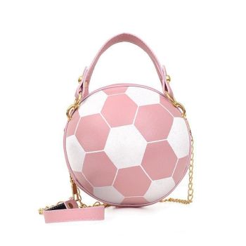 Soccer Theme Ladies Handbag, PU Material, Hand Carry Shoulder Crossbody Three Ways, Daily Outing Versatile Fashion(green)