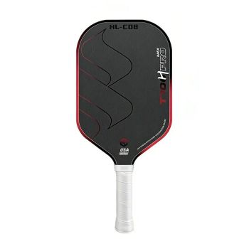 T700 Carbon Fiber Pickleball Paddle 16mm Core Lightweight Single Paddle with Polymer Honeycomb Core（Pink blue）