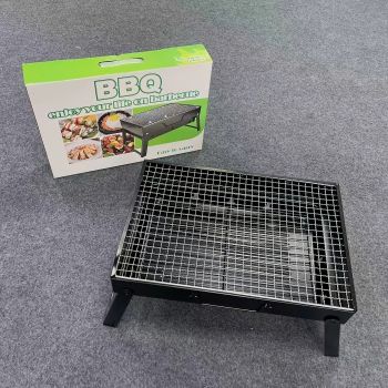 Weekend Essential Portable Foldable BBQ Grill Home & Camping Heavy Duty Steel No Assembly Required（Xiaoheigang）
