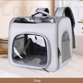 Pet Backpack Portable Transparent Foldable Comfort Design Hands-Free Travel for Cats Small Dogs(YELLOW)