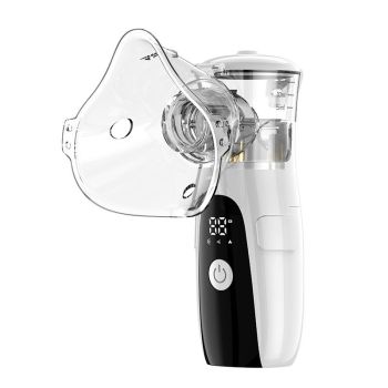 Handheld Mesh Nebulizer, Three Modes Suitable for the Whole Family, 5-Micron Fine Mist Reaches the Respiratory Tract, Type-C Charging, Portable and Quiet – A Great Helper for Home Care./black