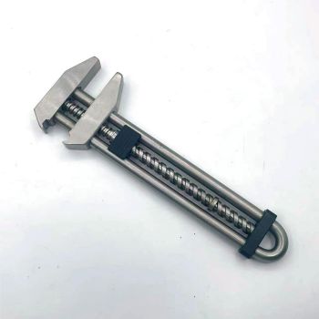 Multitool Adjustable Wrench – Portable Stainless Steel Multi-Function Wrench with Bottle Opener, Hammer & Box Cutter, Survival & EDC Tool
