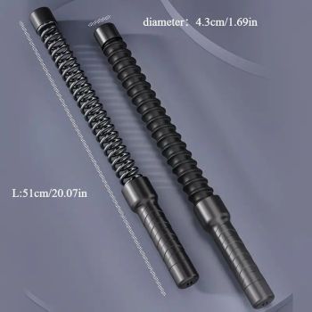 2PCS Wireless Battle Rope Fitness Stick, Strong Spring Resistance, Full Body Muscle Sculpting, Anti-Slip and Durable, Indoor and Outdoor Use, Essential for Body Shaping