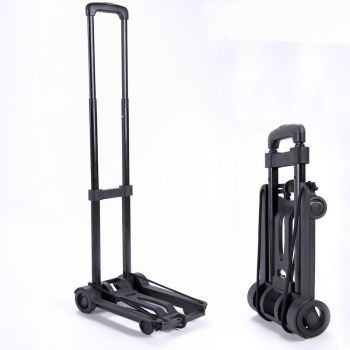 Folding Portable Cart: Lightweight 1.3kg, Load Capacity 30kg, Silent Smooth Wheels, Essential Tool for Travel, Shopping and Moving