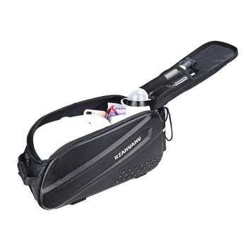 Ride and commute with one bag – waterproof, large capacity, and instantly converts to a shoulder bag.（Black messenger bag）