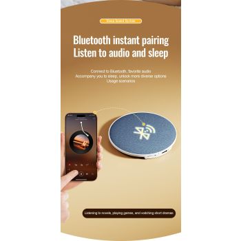 2026 New Pillow Sleep Speaker: Under-Pillow Audio, Listen to Music and Audiobooks for Stress Relief, White Noise for Better Sleep, Essential for Travel and Home/Hemp cloth