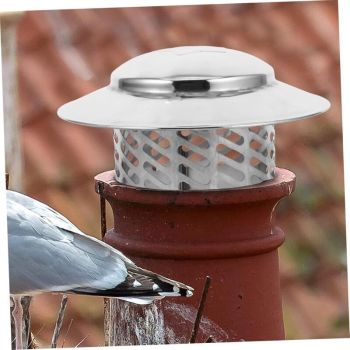 Chimney Lid Stainless Steel Rain for Flue Elegant Cap for Hose Protection Easy and Installation
