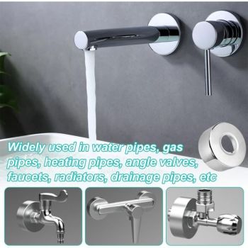 2 Pcs Parts Faucet Rosette Stainless Steel Rosette, 66 25 Rosette Shower Mixer, 6 Point Inside Diameter Plumbing Hose Cover, 30 mm