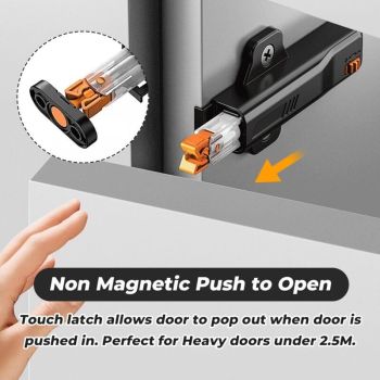 Push to Open Parts Cupboard Door Pusher Drawer, Furniture and Cupboard Press Openings for Doors Push to Open for Cabinet Door
