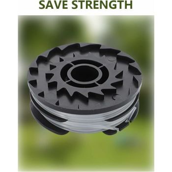 LIDL Parkside PRTA 20, Compatible with PRT 300 A1, Li A1 and B2 and C3 Trimmer Replacement Wire Spools 6pk and Accessories, 27ft, 8.3M