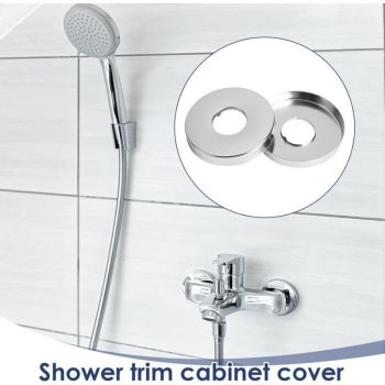 Stainless Steel Shower Mixer Rosettes, 0.75, Diameter X X Corrosion Resistant Polished and Burr Free Radiator Rosette, 27mm, 70mm, 10mm