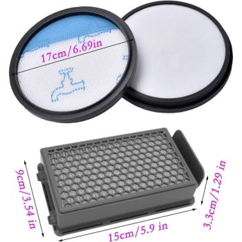 Replacement Filter Kit A RO4853EA RO4855EA, Compatible with Rowenta Compact Power XXL Vacuum Cleaner. Replaces Part ZR78000 RO4811EA RO4825E