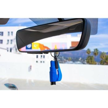 1 Pcs Window Breaker and Seatbelt Cutter Keychain Orange