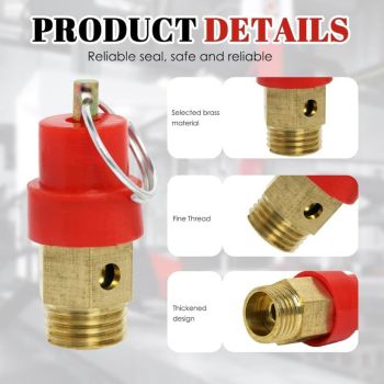 1 Pcs Soupape of Safety Cap Compresseur Valve of Pressure of Air