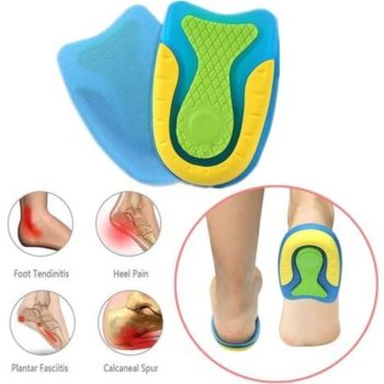 Paires of Talonnettes Orthopediques in Gel of Silicone for Tailles L and S for Fasciite Plantaire and Douleurs Au Tendon of Achille