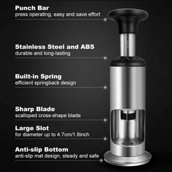 Barbecue Utensil Awl, Effort Sheller, Nutcracker Chestnut Opener Nut Peeler in Stainless Steel Saving Kitchen Tools for Householders