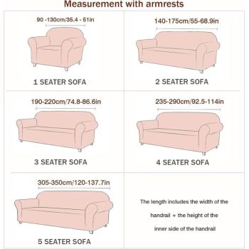 Jacquard Stretch Covers Beige, 3, Pet Anti-Slip Proof, Seater and All Seasons Modern Sofa Bed Cover Elastic Protective Cover, 190*220cm